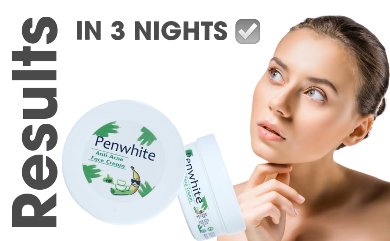 Penwhite Anti Acne & Pimple Removal Face Hydrating Cream for Marks, Dark Spot Removal with Neem, Tea Tree and Aloe Vera, 50 gms - Image 3