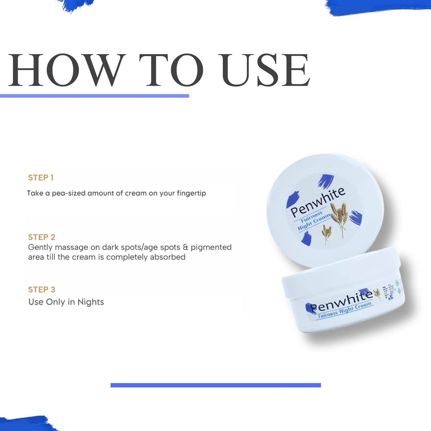 Penwhite Fairness Cream Whiting Night Cream | DERMATOLOGIST DEVELOPED, FOR EVEN THE MOST All TYPE SKIN - Image 3